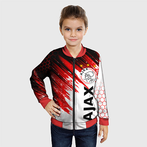 Детский бомбер FC AJAX AMSTERDAM ФК АЯКС / 3D-Красный – фото 4