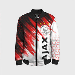 Бомбер детский FC AJAX AMSTERDAM ФК АЯКС, цвет: 3D-черный