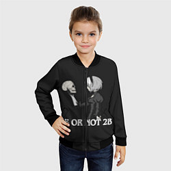 Бомбер детский 2B OR NOT 2B, цвет: 3D-черный — фото 2