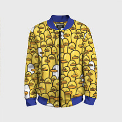 Бомбер детский Утки, цвет: 3D-синий
