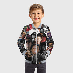 Бомбер детский Короли Рэпа KING RAP, цвет: 3D-серый — фото 2