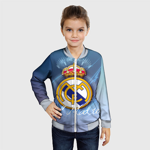 Детский бомбер FC РЕАЛ МАДРИД / 3D-Серый – фото 4