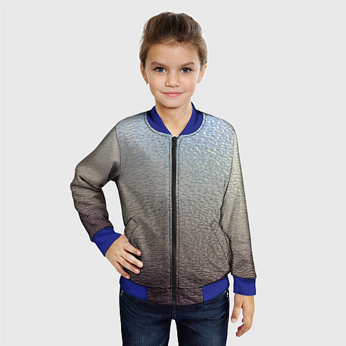 Детский бомбер Металликскин / 3D-Синий – фото 4