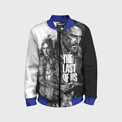 Бомбер детский THE LAST OF US ЧЁРНО БЕЛЫЙ, цвет: 3D-синий