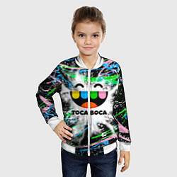 Бомбер детский Toca Boca: Весельчак, цвет: 3D-белый — фото 2