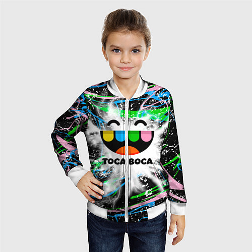 Детский бомбер Toca Boca: Весельчак / 3D-Белый – фото 4