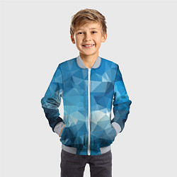 Бомбер детский Цифровое небо, цвет: 3D-серый — фото 2