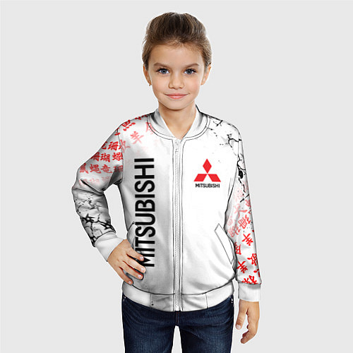 Детский бомбер MITSUBISHI JAPAN STYLE SAMURAI AUTO / 3D-Белый – фото 4