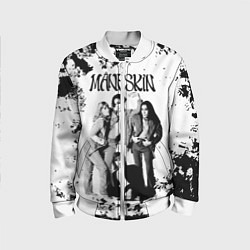 Бомбер детский Maneskin Монэскин, рок - группа, цвет: 3D-белый