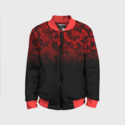 Детский бомбер BLACK RED CAMO RED MILLITARY