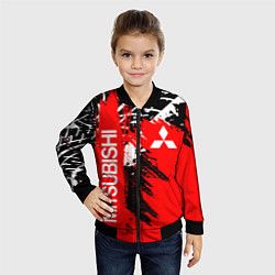 Бомбер детский MITSUBISHI МИЦУБИСИ МИТСУБИСИ МИЦУБИШИ, цвет: 3D-черный — фото 2