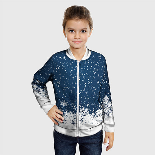 Детский бомбер Snow / 3D-Белый – фото 4