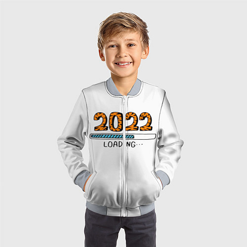 Детский бомбер 2022 загрузка / 3D-Серый – фото 3