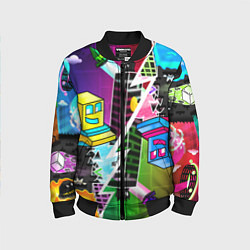 Бомбер детский Geometry Dash: Parallel Worlds, цвет: 3D-черный