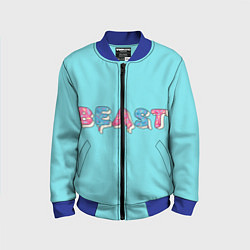 Бомбер детский Mr Beast Donut, цвет: 3D-синий