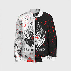 Бомбер детский Code Vein Logo, цвет: 3D-белый