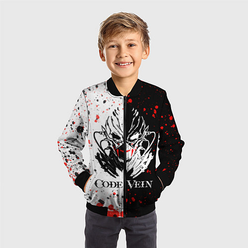 Детский бомбер Code Vein Logo / 3D-Черный – фото 3