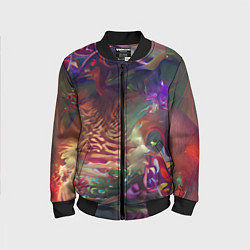 Бомбер детский Рождественские тайны, цвет: 3D-черный