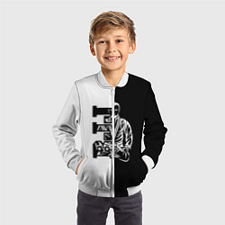 Бомбер детский BJJ, цвет: 3D-белый — фото 2
