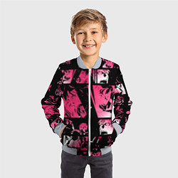 Бомбер детский АКАШИ СЕЙДЖУРО ЛУЧШИЕ МОМЕНТЫ, цвет: 3D-серый — фото 2