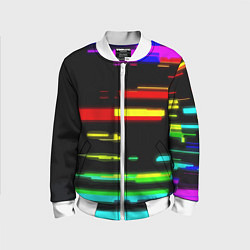 Детский бомбер Color fashion glitch