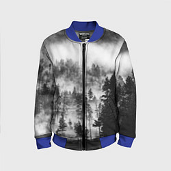 Бомбер детский ТУМАННЫЙ ЛЕС - ТЕМНЫЙ ЛЕС, цвет: 3D-синий