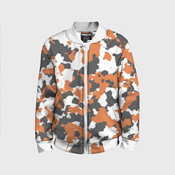 Детский бомбер Orange Camo