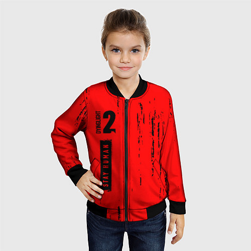 Детский бомбер ДАИНГ ЛАЙТ 2 Брызги Вертикально / 3D-Черный – фото 4