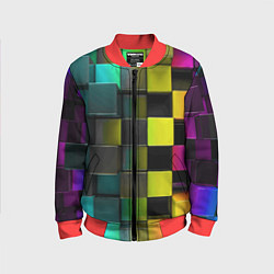 Детский бомбер Colored Geometric 3D pattern