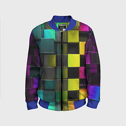 Детский бомбер Colored Geometric 3D pattern