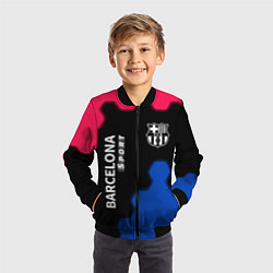 Бомбер детский BARCELONA Sport - Графика, цвет: 3D-черный — фото 2
