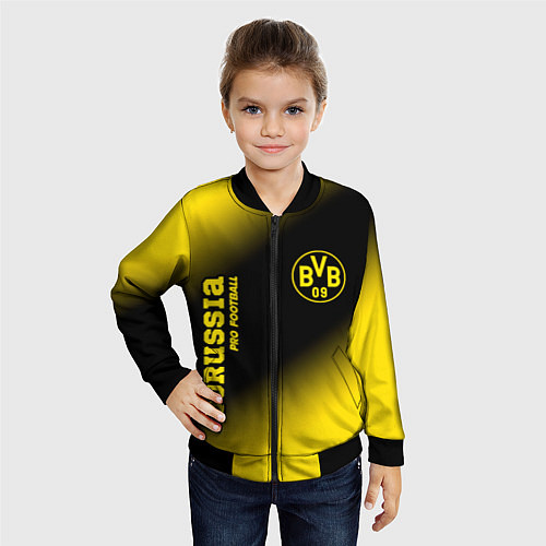 Детский бомбер BORUSSIA Borussia Pro Football / 3D-Черный – фото 4