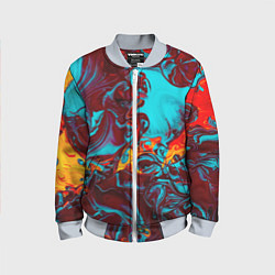 Бомбер детский Каляка-маляка, цвет: 3D-серый