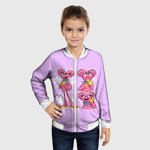 Детский бомбер РАЗНАЯ КИССИ МИССИ KISSY MISSY / 3D-Белый – фото 4