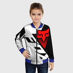 Бомбер детский MOTO FOX - Мотокросс, цвет: 3D-синий — фото 2