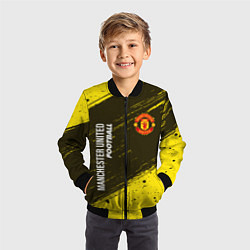Бомбер детский MANCHESTER UNITED Football - Краска, цвет: 3D-черный — фото 2