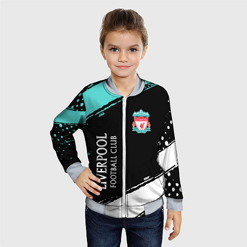 Детский бомбер Liverpool footba lclub / 3D-Серый – фото 4