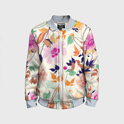 Детский бомбер Summer floral pattern