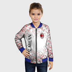 Бомбер детский Ac milan logo, цвет: 3D-синий — фото 2