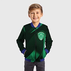 Бомбер детский Футбольный клуб АХМАТ ЧЕЧНЯ, цвет: 3D-синий — фото 2