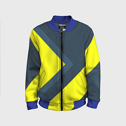 Бомбер детский Геометрическая Стрелка, цвет: 3D-синий