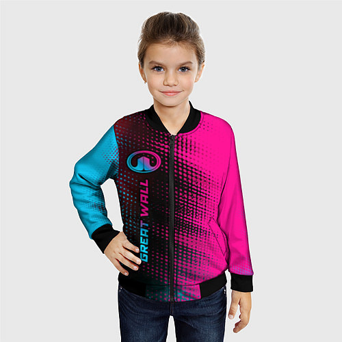 Детский бомбер Great Wall Neon Gradient FS / 3D-Черный – фото 4