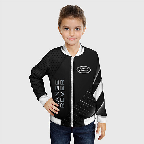 Детский бомбер Land rover Абстракция / 3D-Белый – фото 4