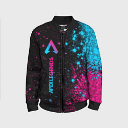 Детский бомбер Apex Legends - neon gradient: по-вертикали