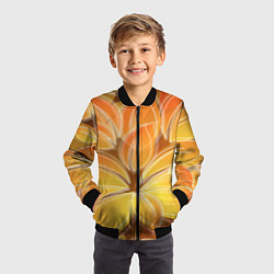 Бомбер детский Волшебные лепестки, цвет: 3D-черный — фото 2