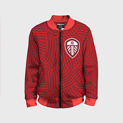 Бомбер детский Leeds United отпечатки, цвет: 3D-красный