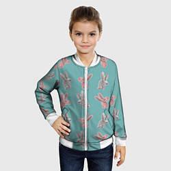Бомбер детский Кролли, цвет: 3D-белый — фото 2