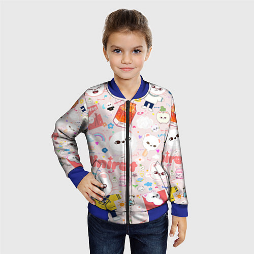 Детский бомбер Skzoo Jinniret pattern cartoon avatar / 3D-Синий – фото 4