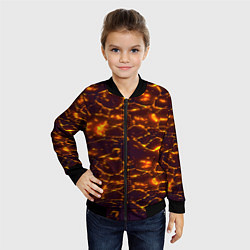 Бомбер детский Раскалённый камуфляж, цвет: 3D-черный — фото 2