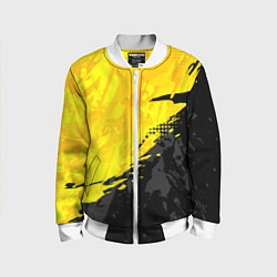 Детский бомбер Black and yellow